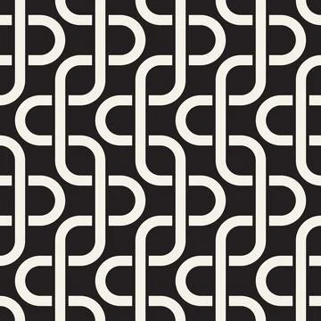 Vector seamless geometric pattern. Simple abstract lines lattice. Repeating e 库存插图