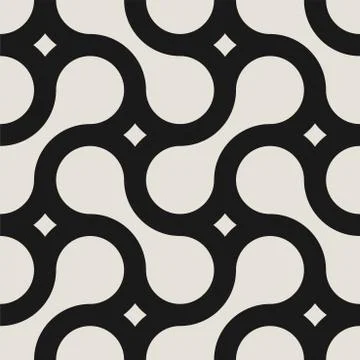 Vector seamless geometric pattern - stylish texture with creative shapes. Simple Illustrazione stock