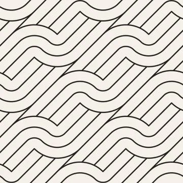 Vector seamless geometric pattern. Stylish abstract background. Repeating イラスト素材