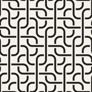 Vector seamless geometric pattern. Stylish abstract decorative background. Re イラスト素材