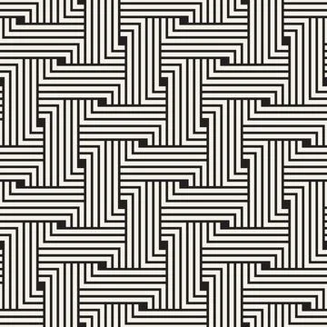 Vector seamless geometric pattern. Stylish abstract background. Repeating int イラスト素材