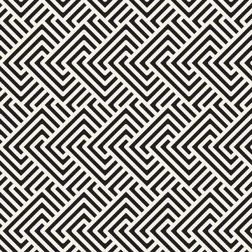 Vector seamless geometric pattern. Stylish abstract background. Repeating int イラスト素材