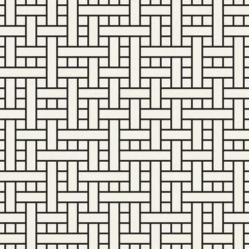 Vector seamless geometric pattern. Stylish abstract background. Repeating int イラスト素材