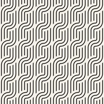Vector seamless geometric pattern. Stylish abstract background. Repeating int イラスト素材