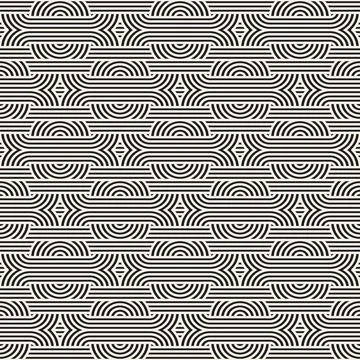 Vector seamless geometric pattern. Stylish abstract background. Repeating int イラスト素材