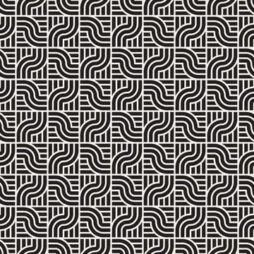 Vector seamless geometric pattern. Stylish abstract background. Repeating int イラスト素材