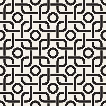 Vector seamless geometric pattern. Stylish abstract background. Repeating int イラスト素材