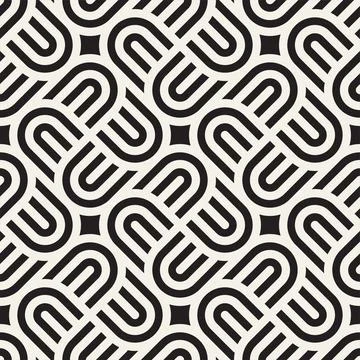 Vector seamless geometric pattern. Stylish abstract background. Repeating int イラスト素材