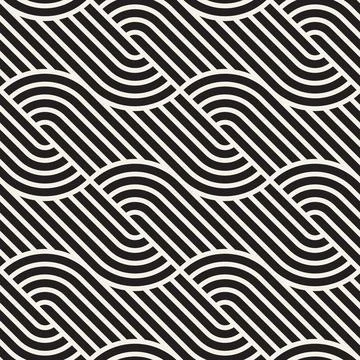 Vector seamless geometric pattern. Stylish abstract background. Repeating int Stock Illustration
