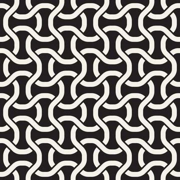 Vector seamless geometric pattern. Stylish abstract decorative background. Re イラスト素材