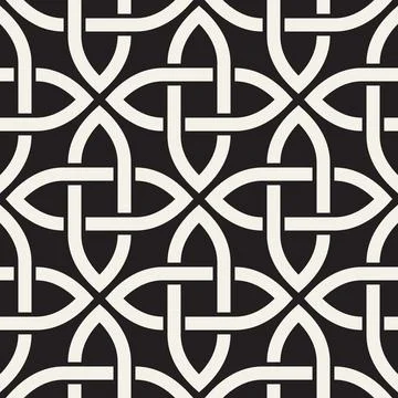 Vector seamless geometric pattern. Stylish abstract decorative background. Re イラスト素材