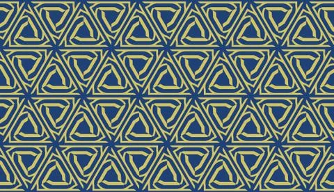 Vector seamless geometric pattern. Triangles curved line. For wallpaper, pres Stockillustratie