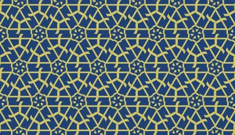 Vector seamless geometric pattern. Triangles curved line. For wallpaper, pres Stockillustratie