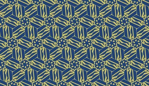 Vector seamless geometric pattern. Triangles curved line. For wallpaper, pres Illustrazione stock