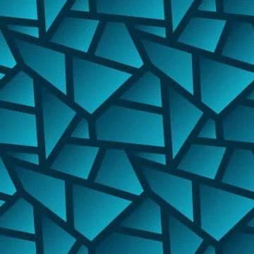 Vector seamless geometric poligonal pattern - abstract background with gradie Illustrazione stock