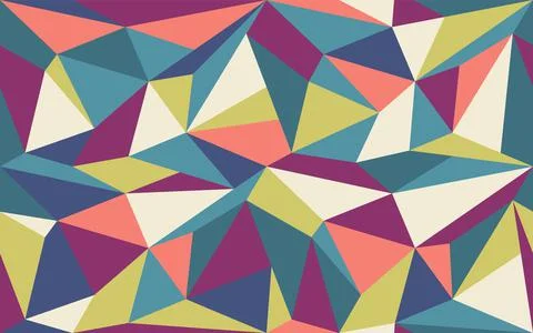 Vector seamless geometric polygon pattern. 스톡 일러스트