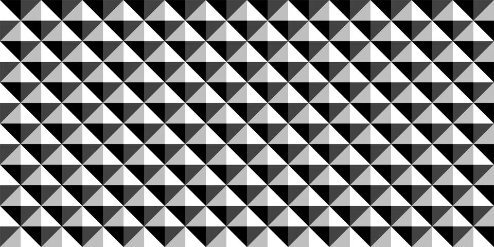 Vector seamless geometric rhombus pattern. Black and white repeatable relief 스톡 일러스트