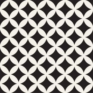 Vector Seamless Geometric Rounded Lines Pattern. Abstract Geometric Backgro.. イラスト素材
