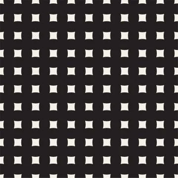 Vector Seamless Geometric Rounded Lines Pattern. Abstract Geometric Backgro.. Stock Illustration