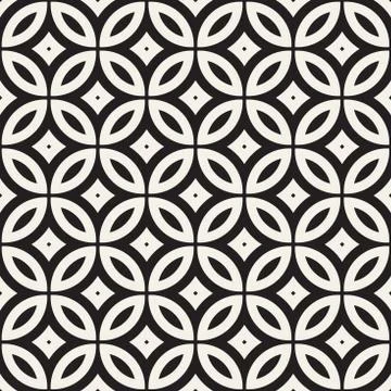 Vector Seamless Geometric Rounded Lines Pattern. Abstract Geometric Backgro.. イラスト素材