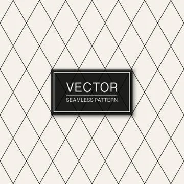 Vector seamless geometric simple pattern. Thin grid texture. Repeating abstract Illustrazione stock