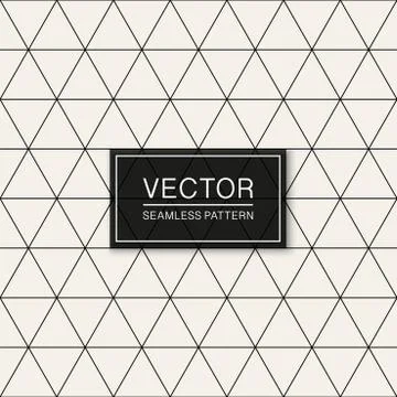 Vector seamless geometric simple pattern. Thin grid texture. Repeating abstract Stock Illustration