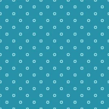 Vector seamless geometric stars pattern. Winter background. Stock Illustration