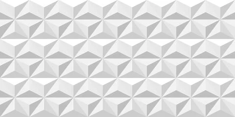 Vector seamless geometric triangle pattern. White and gray creative mosaic Stockillustratie