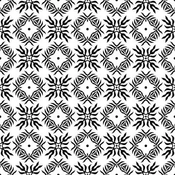 Vector seamless geometry black and white pattern Illustrazione stock