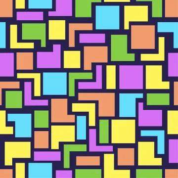 Vector seamless geometry pattern Stock Illustration