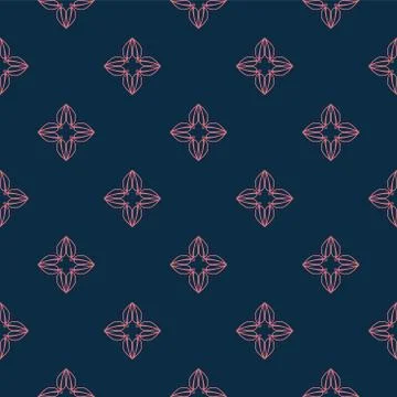 Vector Seamless Geometry Pattern for Postcards, Print and fabric 库存插图