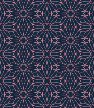 Vector Seamless Geometry Pattern for Postcards, Print and fabric 库存插图