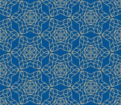 Vector Seamless Geometry Pattern for Postcards, Print and fabric 库存插图