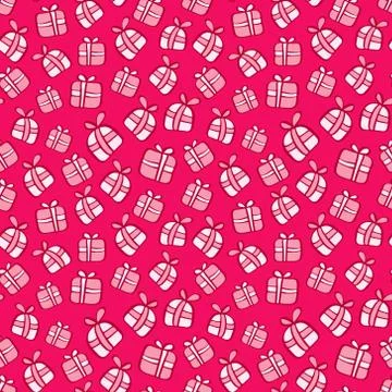 Vector Seamless Gift Pattern 스톡 일러스트