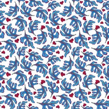 Vector seamless graphical artistic fantasy pattern Stock Illustration