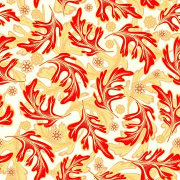 Vector seamless graphical artistic fantasy pattern Illustrazione stock