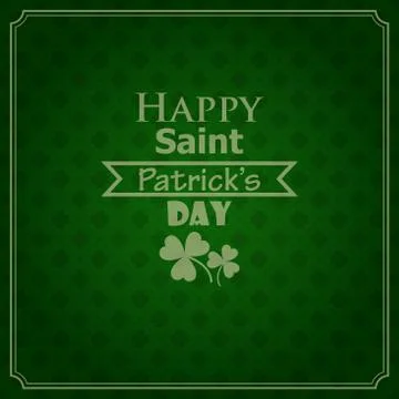 Vector seamless green background for Saint Patrick's day Stock Illustration