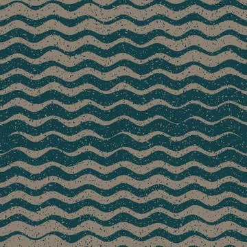 Vector Seamless Grey Grey Color Hand Drawn Rough Wavy Lines Retro Grunge Pattern Stockillustratie