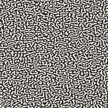 Vector Seamless Grunge Pattern. Black and White Organic Shapes. Messy Spots イラスト素材