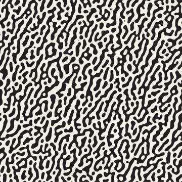 Vector Seamless Grunge Pattern. Black and White Organic Shapes. Messy Spots Stockillustratie