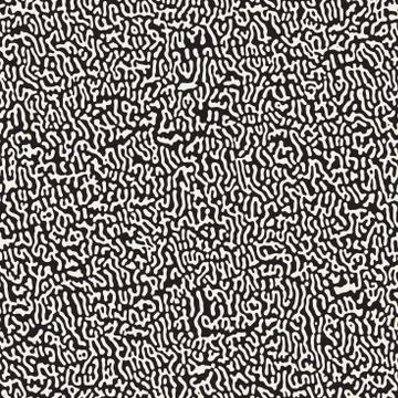 Vector Seamless Grunge Pattern. Black and White Organic Shapes. Abstract Ba.. Illustrazione stock