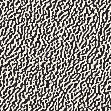 Vector Seamless Grunge Pattern. Black and White Organic Shapes. Abstract Ba.. イラスト素材