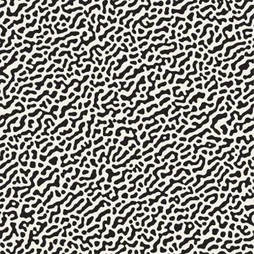 Vector Seamless Grunge Pattern. Black and White Organic Shapes. Abstract Ba.. イラスト素材