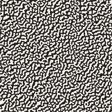 Vector Seamless Grunge Pattern. Black and White Organic Shapes. Abstract Ba.. イラスト素材