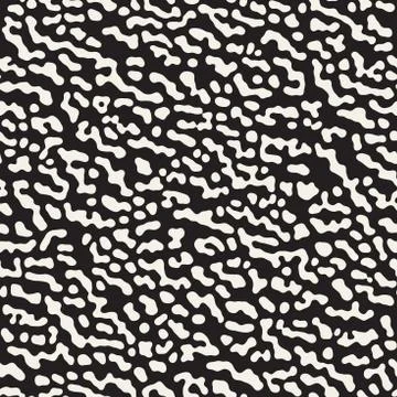 Vector Seamless Grunge Pattern. Black and White Organic Shapes. Abstract Ba.. Stockillustratie