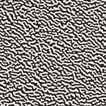 Vector Seamless Grunge Pattern. Black and White Organic Shapes. Abstract Ba.. Stockillustratie