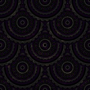 Vector seamless grungy background with eastern circle pattern 스톡 일러스트