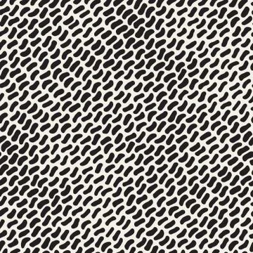 Vector Seamless Hand Drawn Daigonal Jumble Strokes Pattern 库存插图