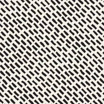Vector Seamless Hand Drawn Diagonal Rectangles Geometric Pattern Stock Illustration