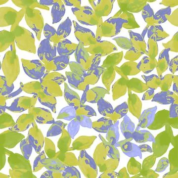 Vector seamless hand drawn floral pattern Stock Illustration